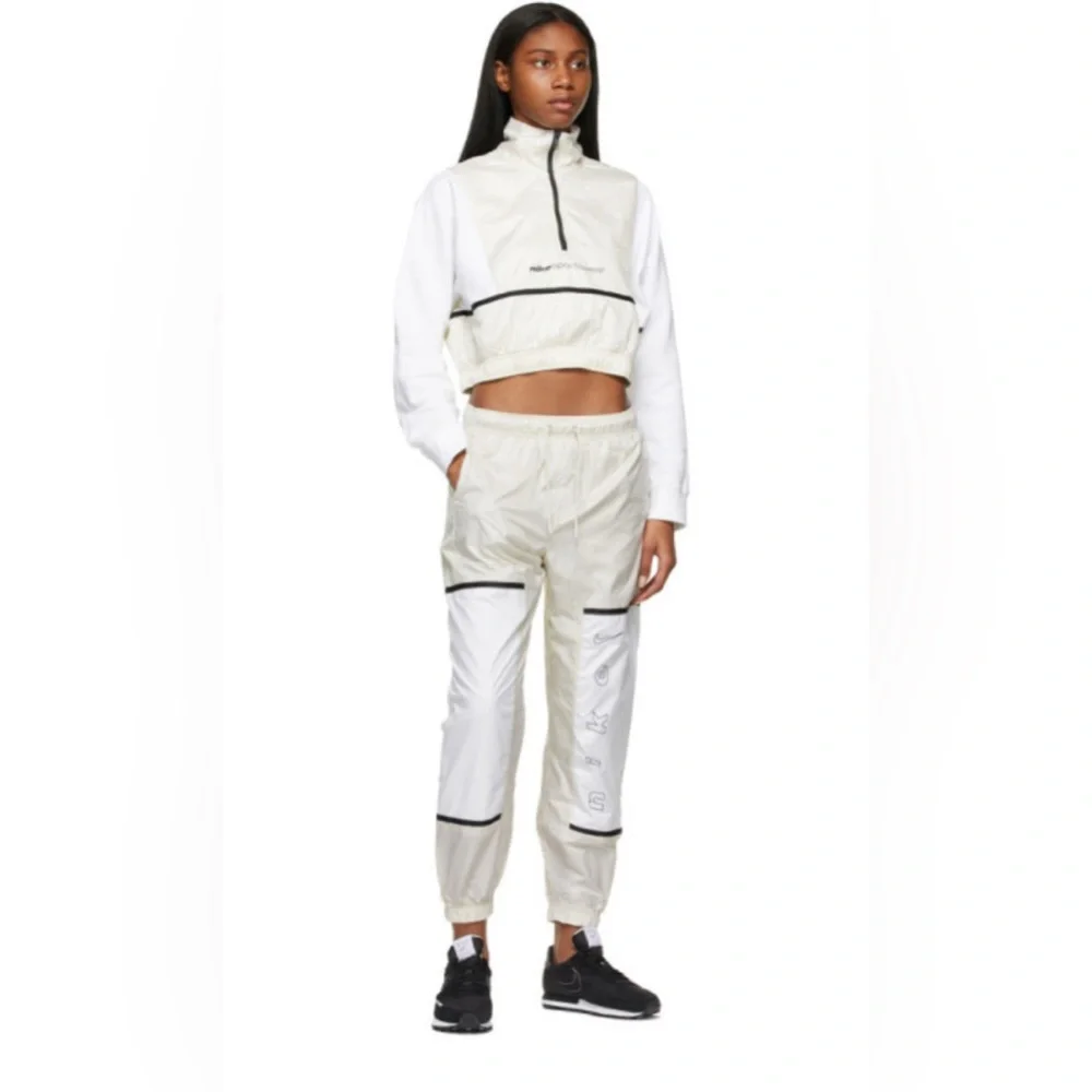 Nike Beige Sportswear Archive Remix Track Pants Medium - Picture 4 of 9